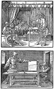 Apparat zur Übersetzung dreidimensionaler Objekte in zweidimensionale Zeichnungen, 1525, 1936