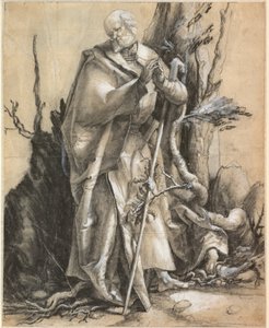 Bärtiger Heiliger im Wald von Albrecht Dürer