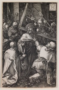 Kreuztragung, aus der Serie „Die gravierte Passion“ von Albrecht Dürer