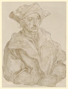 Bildnis eines älteren bartlosen Mannes (Sebastian Brant?) von Albrecht Dürer