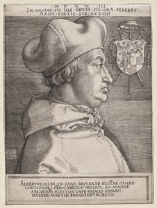 Kardinal Albrecht von Brandenburg - die große Platte von Albrecht Dürer