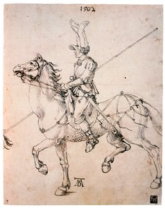 Kavalier mit Lanze, 1502 von Albrecht Dürer