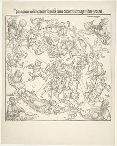Himmelskarte des nördlichen Himmels (Imagines coeli septentrionalis) von Albrecht Dürer