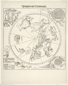 Himmelskarte des südlichen Himmels (Imagines coeli meridionalis) von Albrecht Dürer
