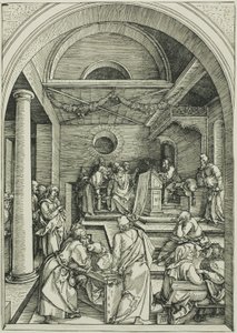 Christus unter den Doktoren, aus Das Leben der Jungfrau von Albrecht Dürer