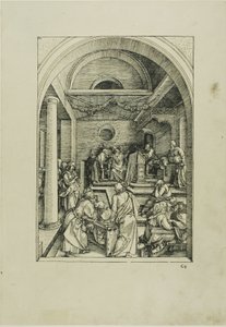 Christus unter den Schriftgelehrten, aus Das Leben der Jungfrau von Albrecht Dürer