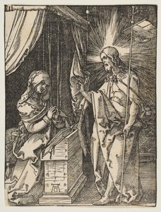 Christus erscheint seiner Mutter, aus Die kleine Passion von Albrecht Dürer