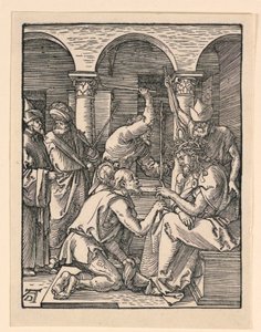 Christus mit Dornenkrone, aus der Serie Die Kleine Passion von Albrecht Dürer