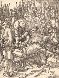 Christus ans Kreuz genagelt von Albrecht Dürer