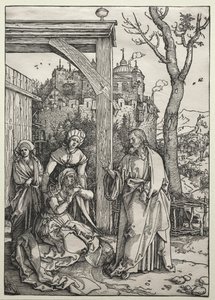 Christus nimmt Abschied von seiner Mutter, ca. 1504-1505 von Albrecht Dürer