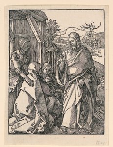 Christus nimmt Abschied von seiner Mutter, aus der Serie Die kleine Passion von Albrecht Dürer