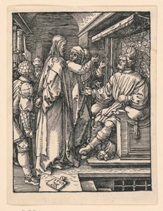Christus vor Herodes, aus der Serie Die Kleine Passion von Albrecht Dürer