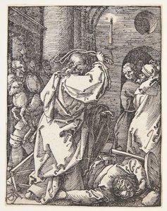 Christus vertreibt die Geldwechsler aus dem Tempel von Albrecht Dürer