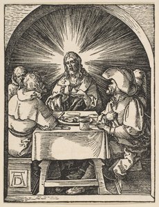 Christus in Emmaus, aus Die kleine Passion (ca. 1510) von Albrecht Dürer