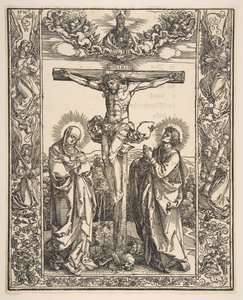 Christus am Kreuz zwischen der Jungfrau und dem Heiligen Johannes, 1516 von Albrecht Dürer