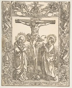 Christus am Kreuz zwischen der Jungfrau und dem Heiligen Johannes von Albrecht Dürer