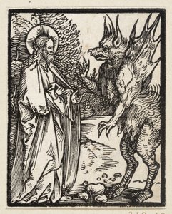 Christi Versuchung (43 religiöse Themen) von Albrecht Dürer