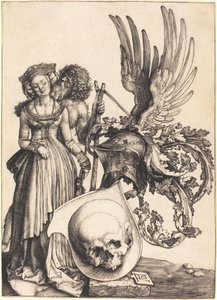 Wappen mit einem Schädel von Albrecht Dürer