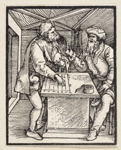 Der Reiche und sein Haushalter (aus: Postilla, 43 Holzschnitte) von Albrecht Dürer