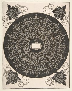 Stickmuster mit einem länglichen Panel in der Mitte, vor 1521 von Albrecht Dürer
