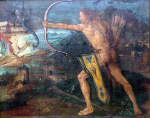 Herkules tötet die Stymphalischen Vögel von Albrecht Dürer