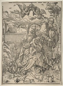 Heilige Familie mit den drei Hasen von Albrecht Dürer