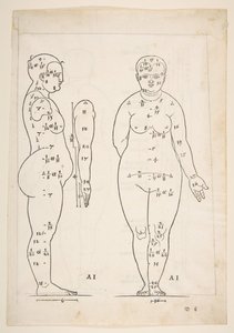 Illustration aus Dürers Vier Bücher von menschlicher Proportion, Nürnberg, 1528 von Albrecht Dürer
