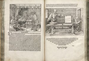 Illustration aus den Vier Büchern über menschliche Proportionen, 1528