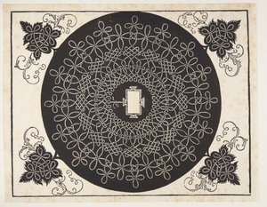 Verschlungenes Kordelmuster mit länglichem Schild von Albrecht Dürer