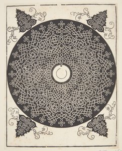 Verschlungenes Kordelmuster mit weißem Medaillon von Albrecht Dürer