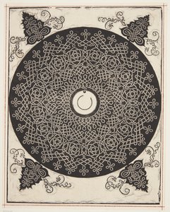 Verflochtenes Kordelmuster mit weißem Medaillon von Albrecht Dürer
