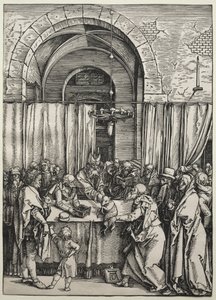Joachims Opfer wird vom Hohepriester abgelehnt, ca. 1504-1505 von Albrecht Dürer