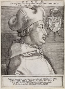 Kardinal Albrecht von Brandenburg (Der große Kardinal) von Albrecht Dürer