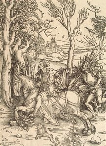 Ritter und Landsknecht, ca. 1497 von Albrecht Dürer