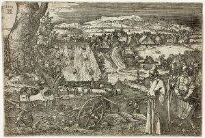Landschaft mit Kanone von Albrecht Dürer