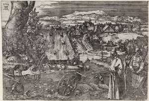 Landschaft mit Kanone von Albrecht Dürer