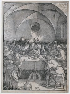 Letztes Abendmahl, Blatt 2 der Folge "Die Große Passion" von Albrecht Dürer