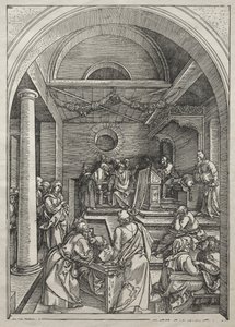 Leben der Jungfrau: Christus unter den Schriftgelehrten von Albrecht Dürer