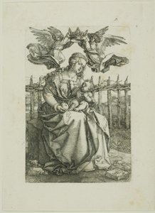 Madonna von zwei Engeln gekrönt