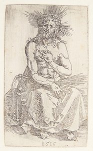 Mann der Schmerzen, sitzend von Albrecht Dürer