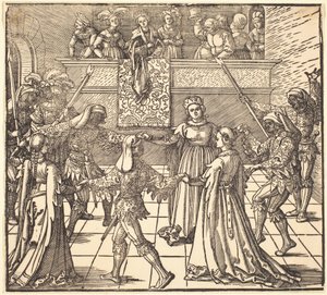 Maskentanz mit Fackeln von Albrecht Dürer