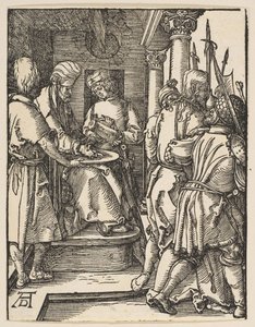 Pilatus wäscht seine Hände, aus Die Kleine Passion, ca. 1509 von Albrecht Dürer