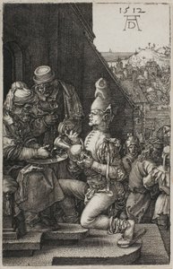 Pilatus wäscht seine Hände, aus Die gravierte Passion von Albrecht Dürer