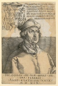 Porträt von Kardinal Albrecht von Brandenburg von Albrecht Dürer
