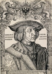 Porträt von Kaiser Maximilian I., ca. 1519 von Albrecht Dürer