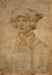 Porträt von Lucas van Leyden, 1521