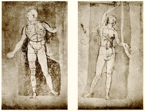 Proportionsstudie zu Adam und Eva von Albrecht Dürer