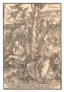 Der heilige Franziskus empfängt die Stigmata, ca. 1505 von Albrecht Dürer