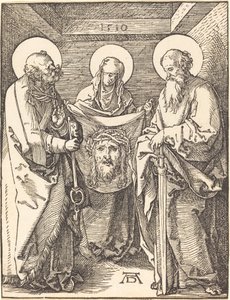 Heilige Veronika zwischen den Heiligen Petrus und Paulus