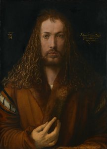 Selbstporträt in einem Pelzrock, 1500 von Albrecht Dürer